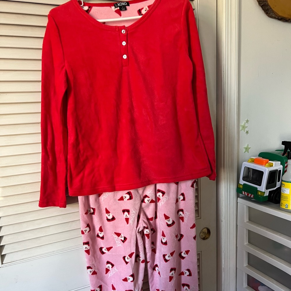 XOXO Santa Pajama Set